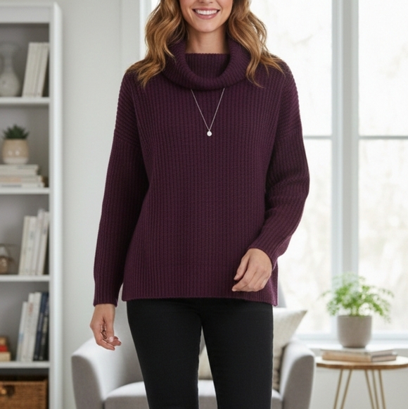 Eileen Fisher Sweaters - NWT Eileen Fischer Women's Purple Wool Sweater